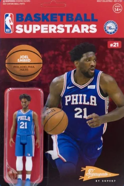 NBA Basketball - Joel Embiid Philadelphia 76ers Supersports ReAction 3.75” Action Figure