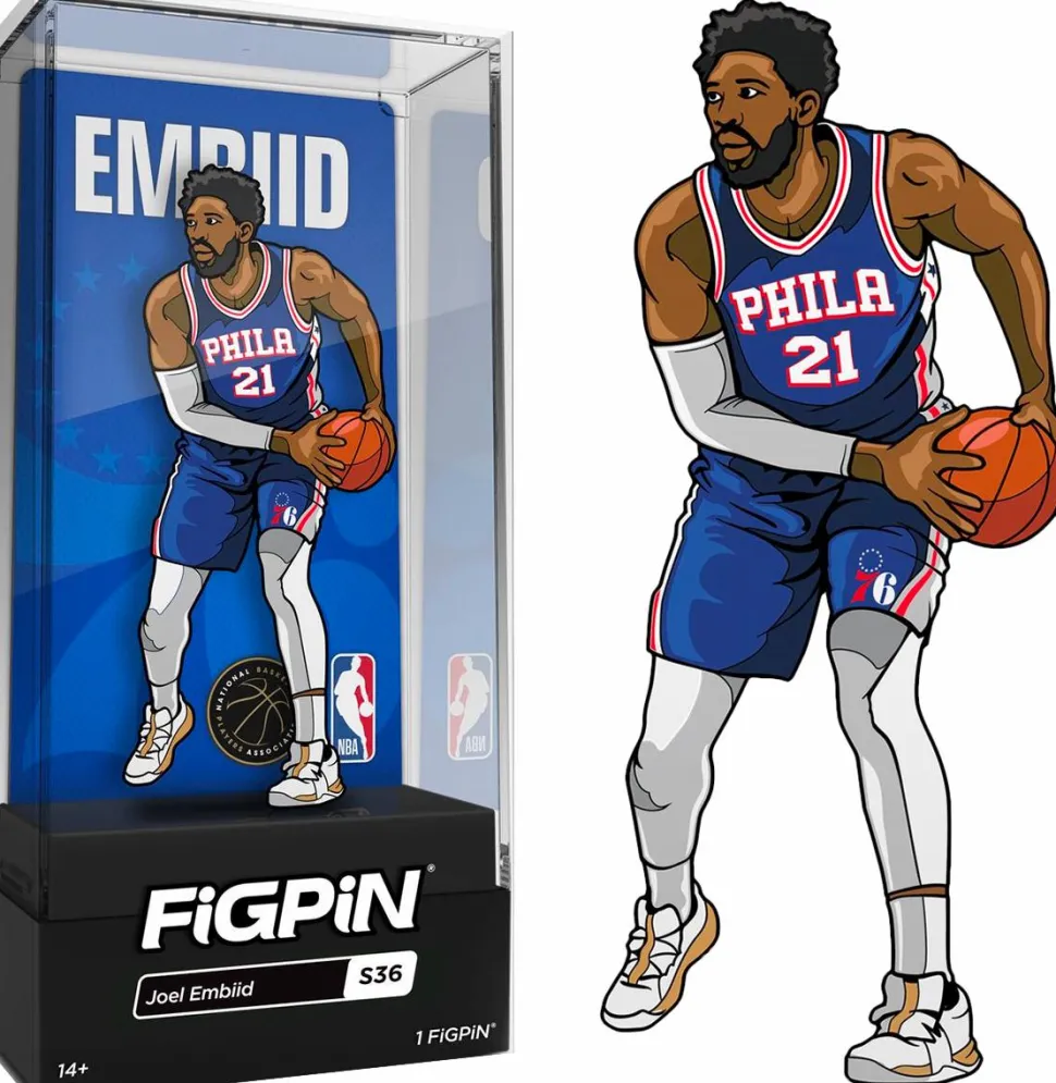 NBA Basketball - Joel Embiid Philadelphia 76ers FigPin Enamel Pin