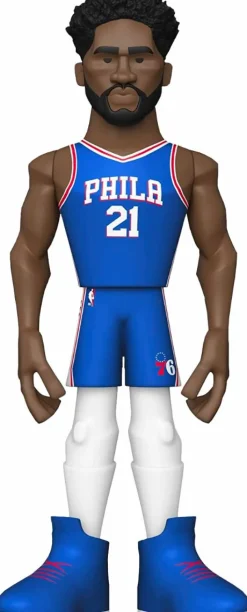 NBA Basketball - Joel Embiid Philadelphia 76ers 12” Gold Premium Vinyl Figure