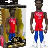 NBA Basketball - Joel Embiid Philadelphia 76ers 2021 Championship Edition Jersey 5" Gold Premium Vinyl Figure