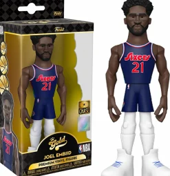 NBA Basketball - Joel Embiid Philadelphia 76ers 2021 Championship Edition Jersey 5" Gold Premium Vinyl Figure