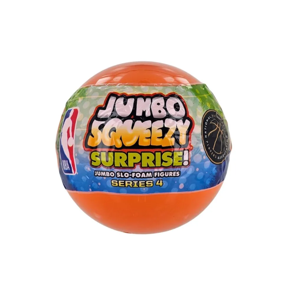 NBA Basketball - Jumbo SqueezyMates Surprise Series 4 Blind Box Capsule Slo-Foam Figure (Single Unit)