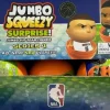 NBA Basketball - Jumbo SqueezyMates Surprise Series 4 Blind Box Capsule Slo-Foam Figure (Display of 18)