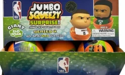 NBA Basketball - Jumbo SqueezyMates Surprise Series 4 Blind Box Capsule Slo-Foam Figure (Display of 18)