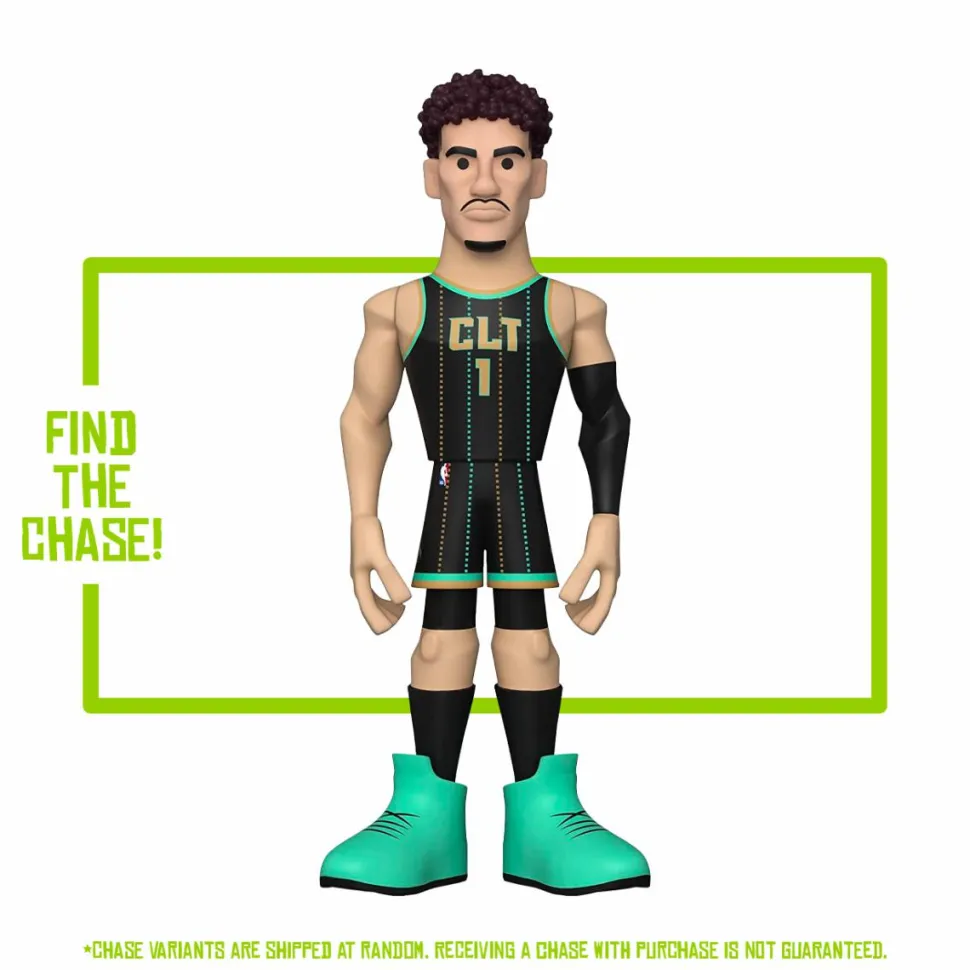 NBA Basketball - LaMelo Ball Charlotte Hornets 12” Gold Premium Vinyl Figure