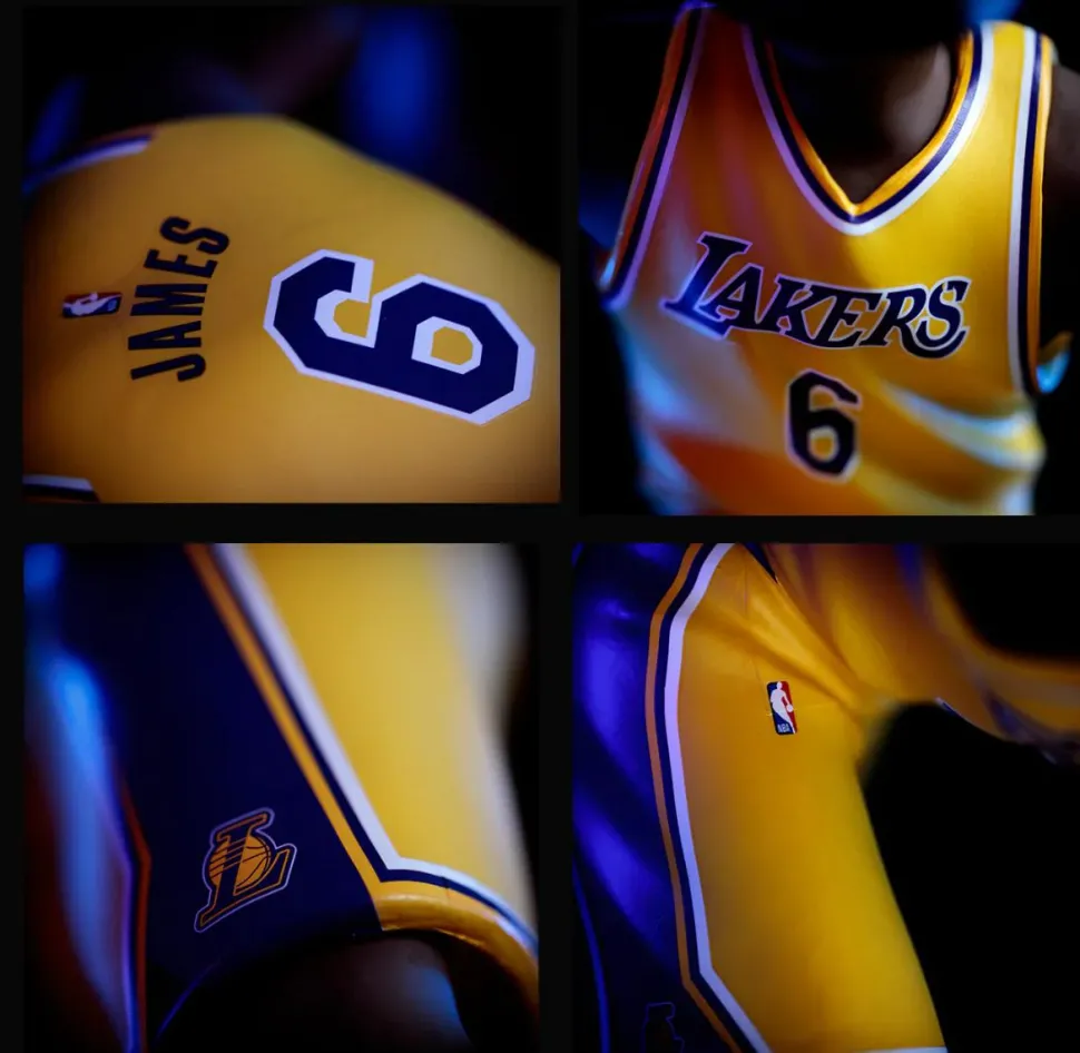 NBA Basketball - LeBron James Los Angeles Lakers (Gold Jersey) smAll-Stars 12" Vinyl Figure