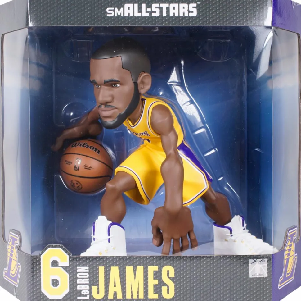 NBA Basketball - LeBron James Los Angeles Lakers (Gold Jersey) smAll-Stars 12" Vinyl Figure