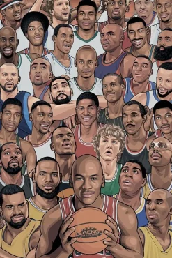 NBA Basketball - Legends: Basketball's Greatest Poster (1227)
