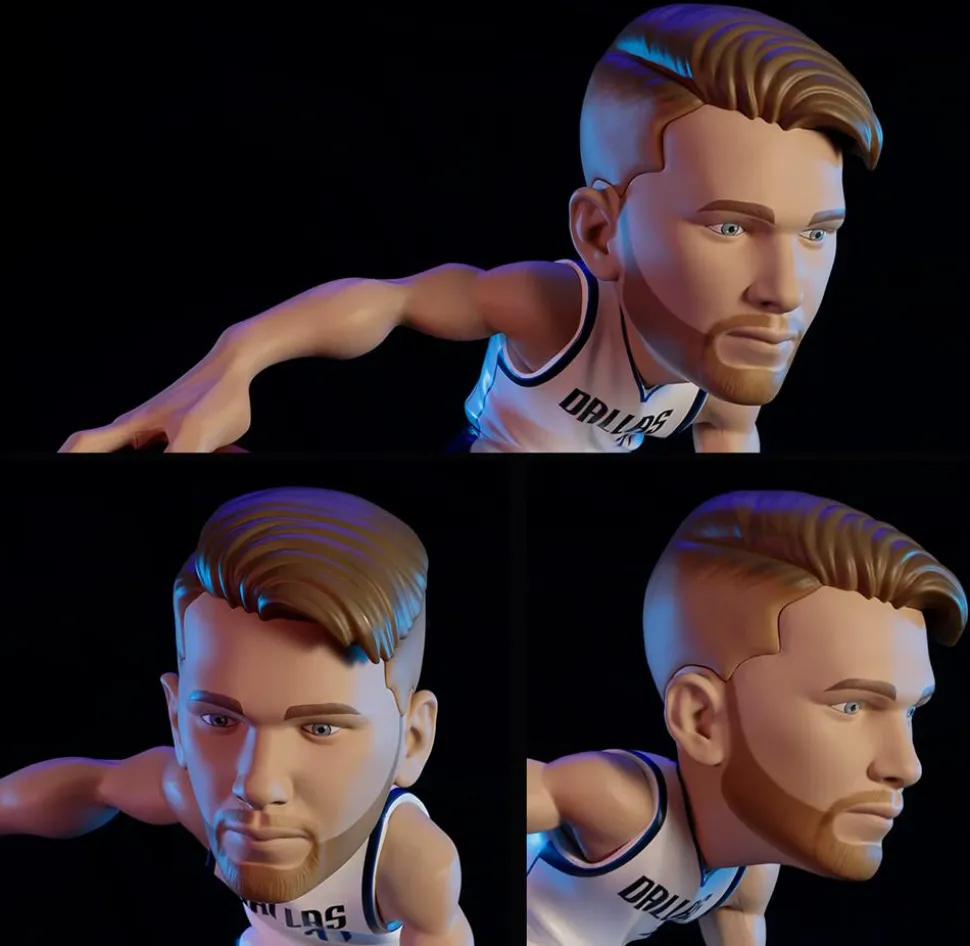 NBA Basketball - Luka Doncic Dallas Mavericks (White Jersey) smAll-Stars 12" Vinyl Figure