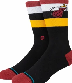 NBA Basketball - NBA Basketball x Stance Miami Heat Crew Socks (One Size)
