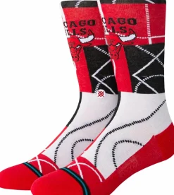 NBA Basketball - NBA Basketball x Stance Chicago Bulls Zone Crew Socks (One Size)
