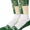 NBA Basketball - NBA Basketball x Stance Milwaukee Bucks Zone Crew Socks (One Size)