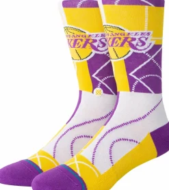 NBA Basketball - NBA Basketball x Stance Los Angeles Lakers Zone Crew Socks (One Size)