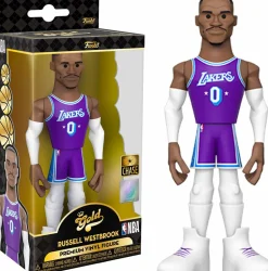 NBA Basketball - Russell Westbrook L.A. Lakers 2021 Championship Edition Jersey 5" Gold Premium Vinyl Figure
