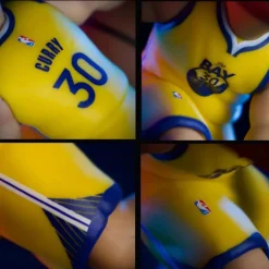 NBA Basketball - Stephen Curry Golden State Warriors (Yellow Jersey) smAll-Stars Minis 6