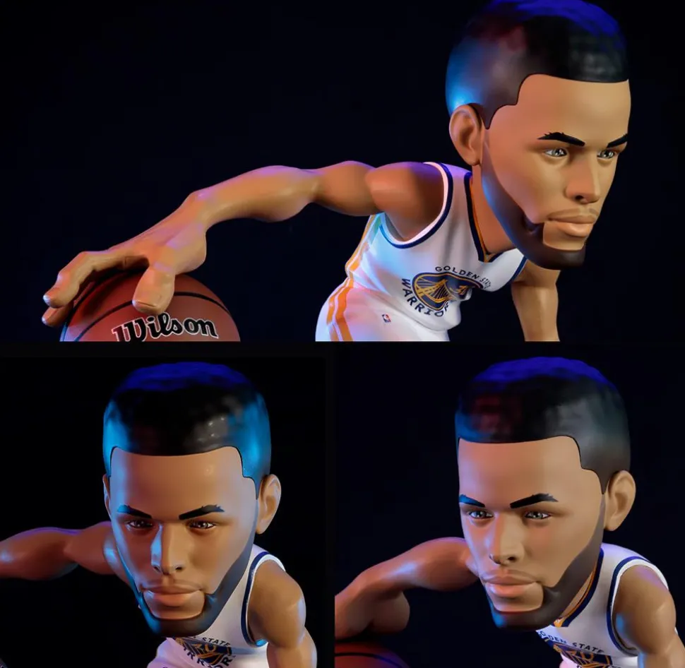 NBA Basketball - Stephen Curry Golden State Warriors (White Jersey) smAll-Stars 12" Vinyl Figure