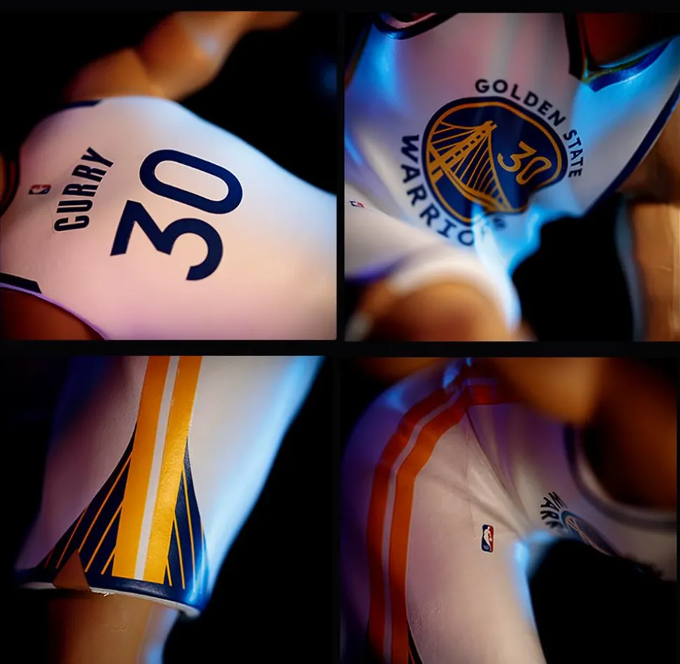 NBA Basketball - Stephen Curry Golden State Warriors (White Jersey) smAll-Stars 12" Vinyl Figure