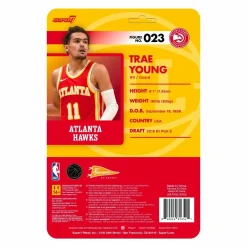 NBA Basketball - Trae Young Atlanta Hawks Supersports ReAction 3.75” Action Figure