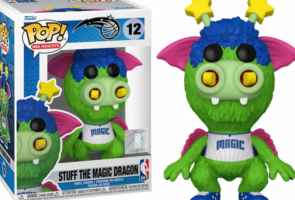 NBA Basketball: Mascots - Stuff the Magic Dragon Orlando Magic Pop! Vinyl Figure