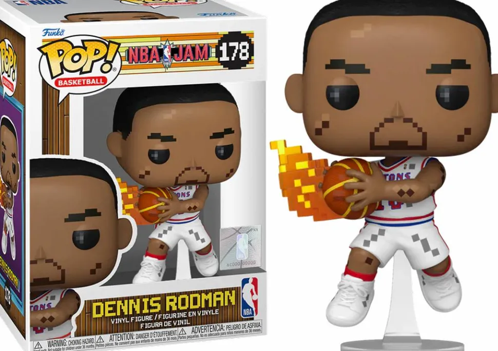 NBA Jam - Dennis Rodman 8-Bit Pop! Vinyl Figure (Popcultcha Exclusive)