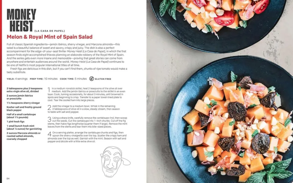 Netflix - The Official Netflix Cookbook: 70 Recipes from Your TV to Your Table Hardcover Book