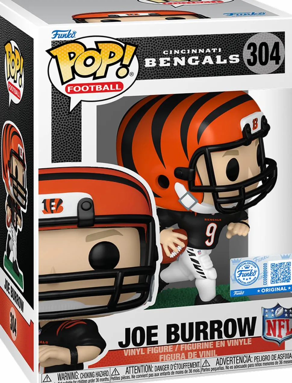 NFL: Bengals - Joe Burrow (Black Jersey) Pop! Vinyl Figure