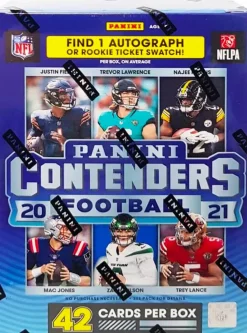 NFL Football - 2020/21 Panini Contenders Football Trading Cards Hobby Blaster Box (6 Packs / 42 Cards)