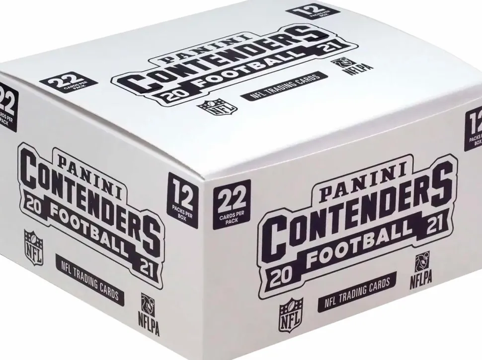 NFL Football - 2020/21 Panini Contenders Football Trading Cards Hobby Fat Pack Box (Display of 12)