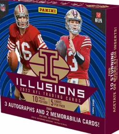NFL Football - 2023 Panini Illusions Football Hobby Trading Cards Box (Display of 10)
