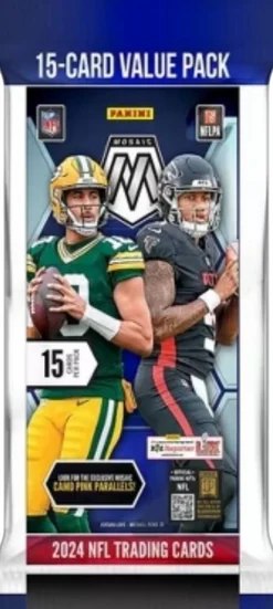 NFL Football - 2024 Panini Mosaic Football Trading Cards Fat Pack (15 Cards)
