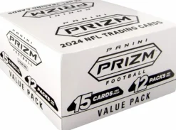 NFL Football - 2024 Panini Prizm Football Trading Cards Fat Pack Box (Display of 12)