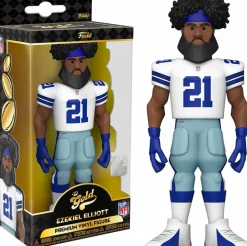 NFL: Football - Ezekiel Elliott Dallas Cowboys 5" Gold Premium Vinyl Figure
