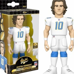 NFL Football - Justin Herbert Los Angeles Chargers 5” Gold Premium Vinyl Figure
