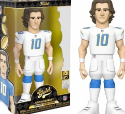NFL Football - Justin Herbert Los Angeles Chargers 12" Gold Premium Vinyl Figure