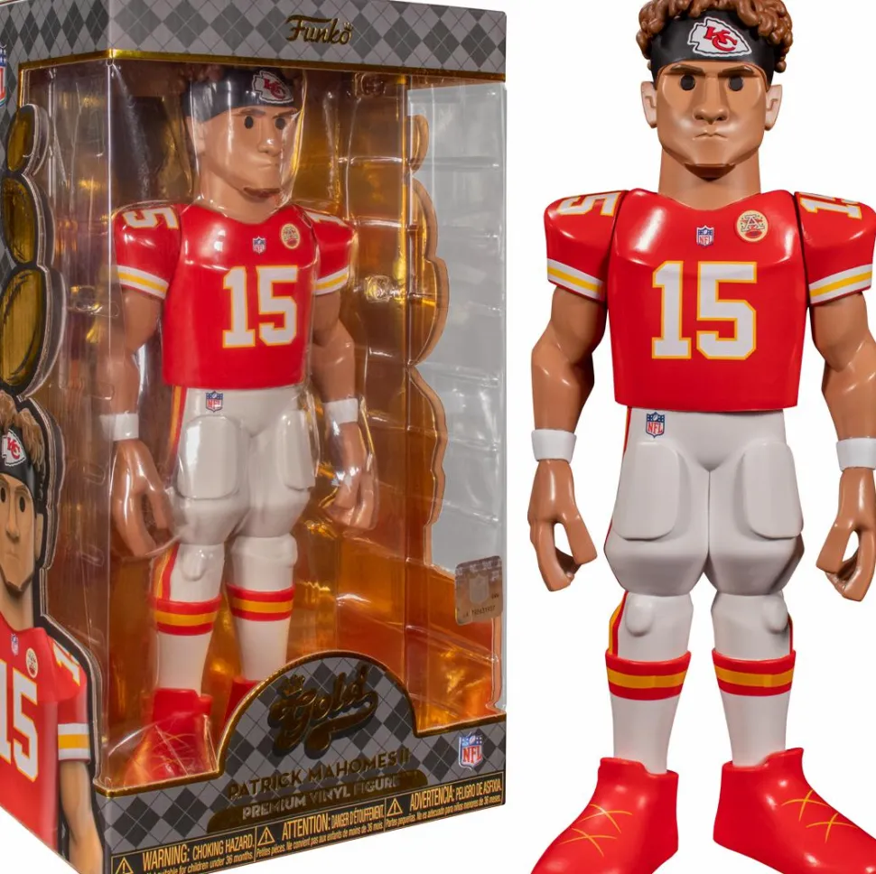 NFL Football - Patrick Mahomes Kansas City Chiefs 12" Gold Premium Vinyl Figure