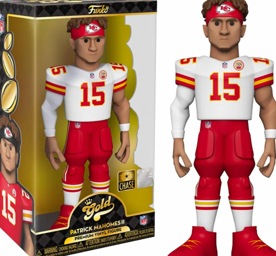 NFL Football - Patrick Mahomes Kansas City Chiefs 12" Gold Premium Vinyl Figure
