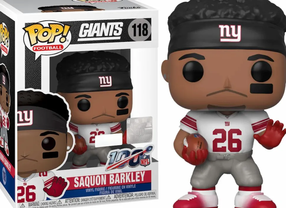 NFL Football - Saquon Barkley New York Giants Away Jersey Pop! Vinyl Figure