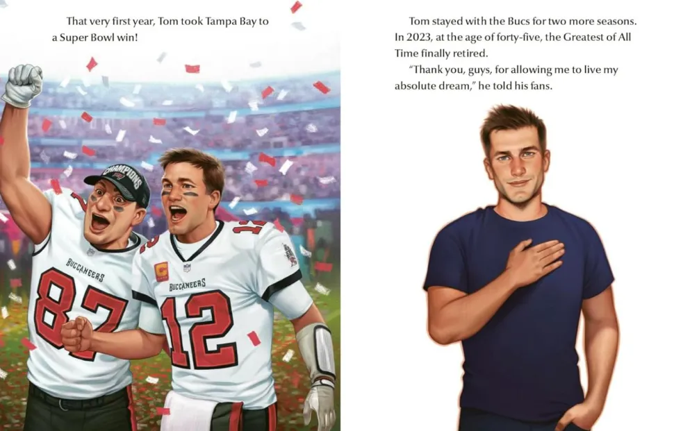 NFL Football - Tom Brady: A Little Golden Book Biography Hardcover Book
