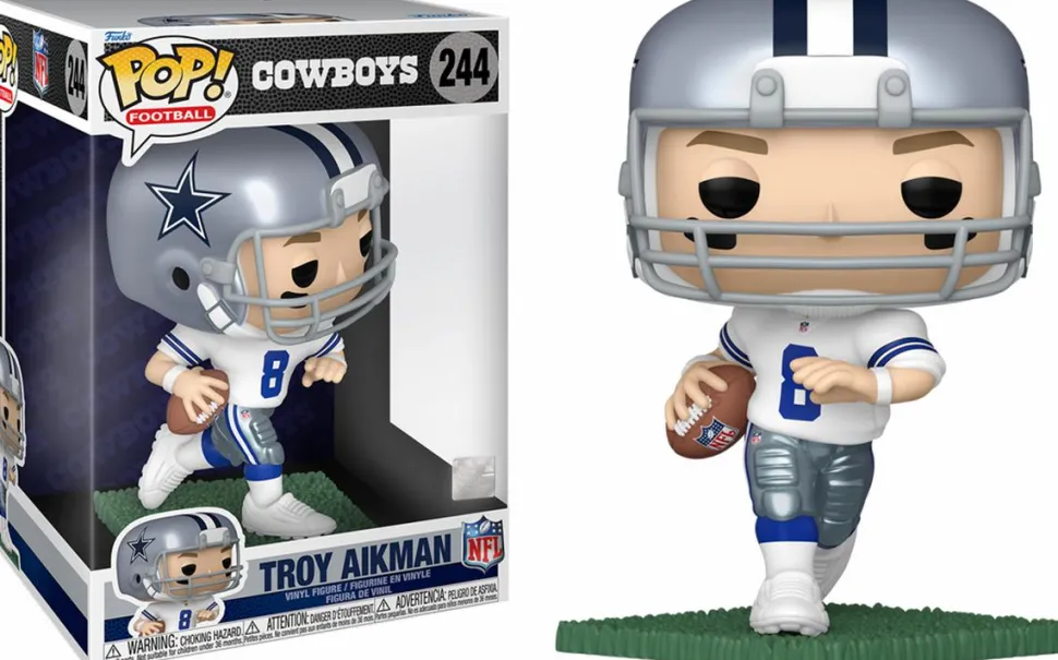 NFL Football - Troy Aikman Dallas Cowboys 10" Jumbo Pop! Vinyl Figure