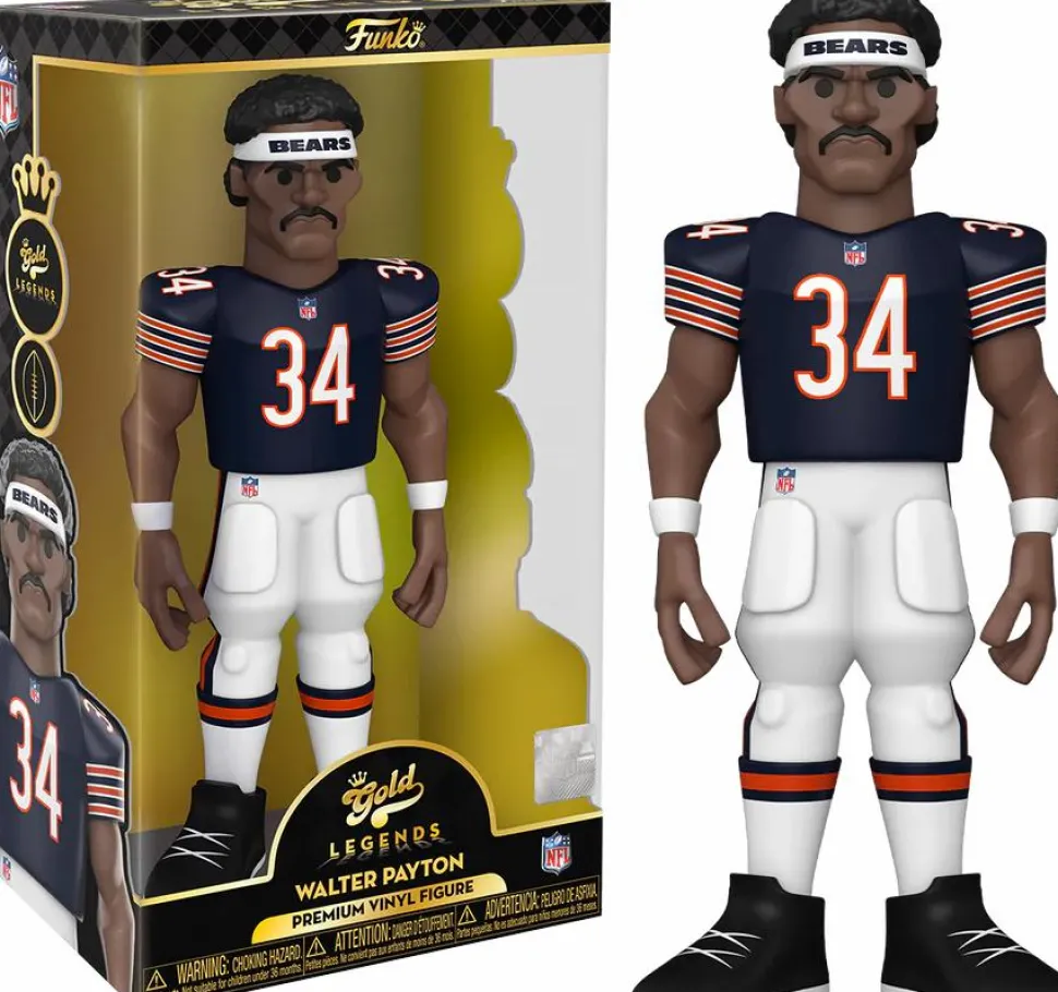 NFL Football - Walter Payton Chicago Bears 12" Gold Premium Vinyl Figure
