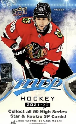 NHL Hockey - 2021/2022 Upper Deck MVP Hockey Trading Cards Hobby Box (Display of 20 Packs)