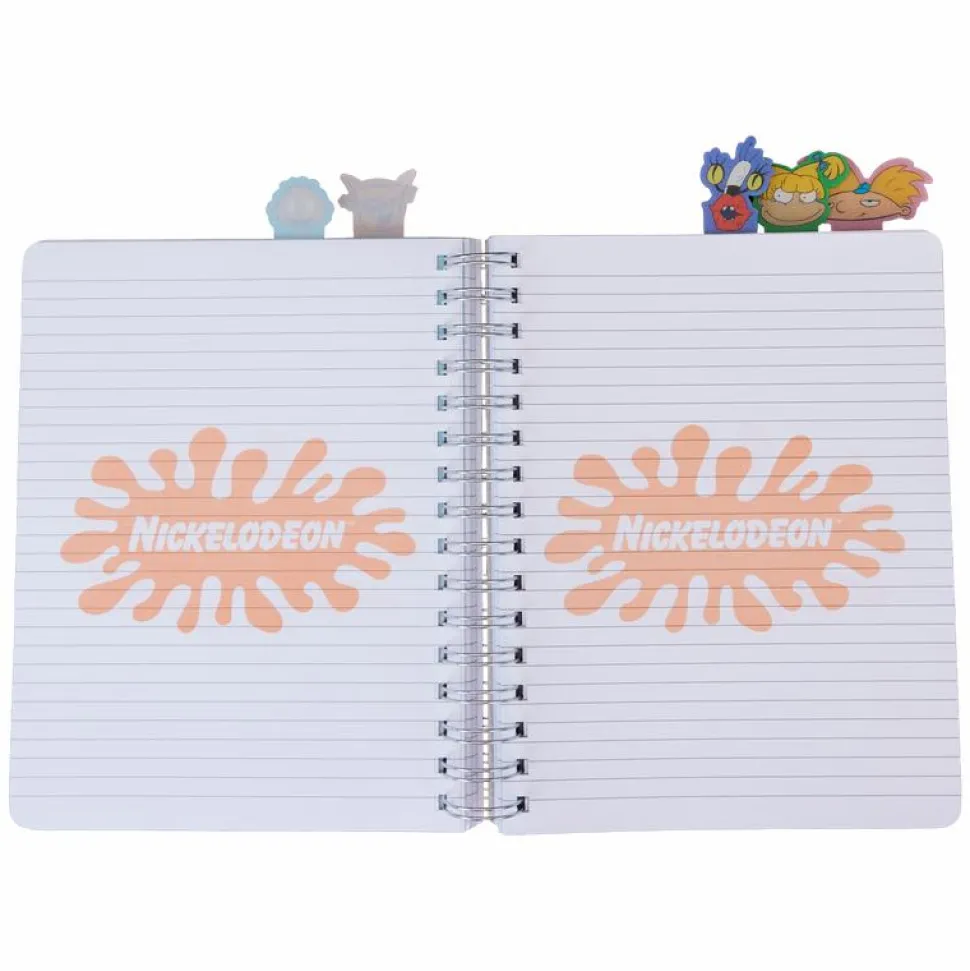 Nickelodeon - Retro TV Triple Lenticular 8" Faux Leather Spiral Tab Journal