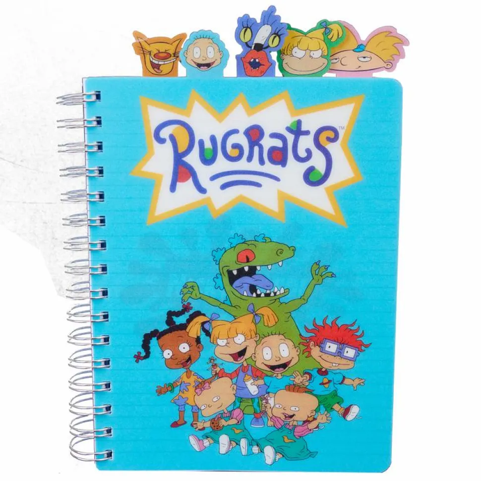 Nickelodeon - Retro TV Triple Lenticular 8" Faux Leather Spiral Tab Journal