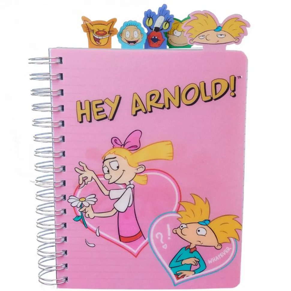 Nickelodeon - Retro TV Triple Lenticular 8" Faux Leather Spiral Tab Journal