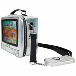 Nickelodeon - Retro TV Triple Lenticular 8" Faux Leather Crossbody Bag with Coin Purse