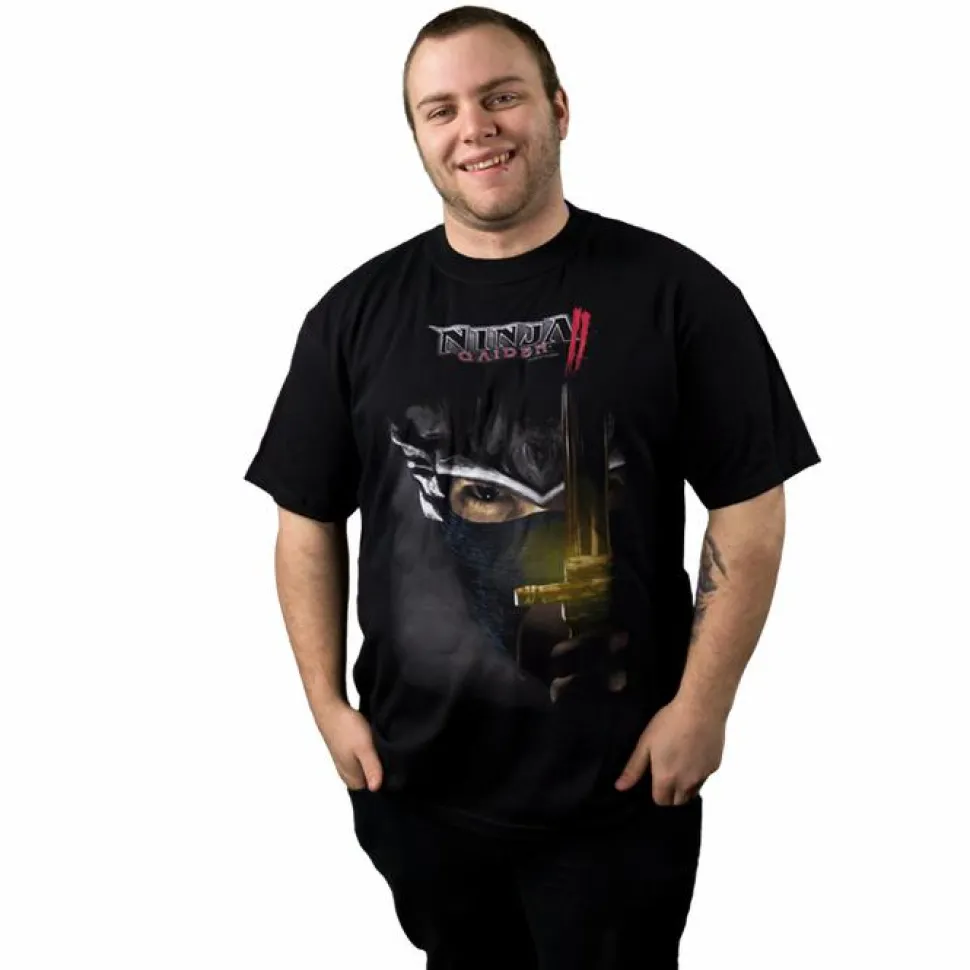 Ninja Gaiden 2 - Ninja's Gaze Black Male T-Shirt