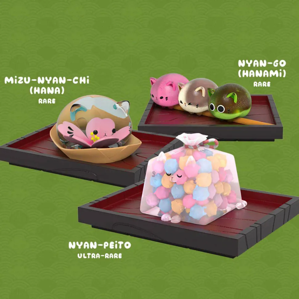 Nyammy Treats - Nyan Kashi Blind Box Vinyl Figure (Display of 12)