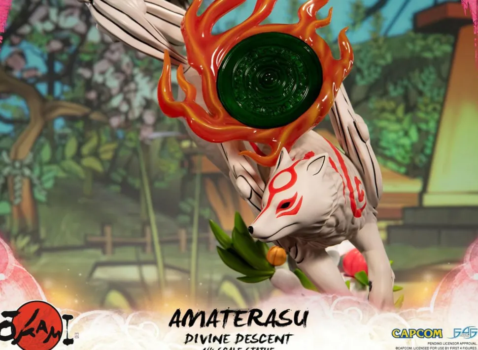 Okami - Amaterasu Divine Descent 1/4 Scale Statue