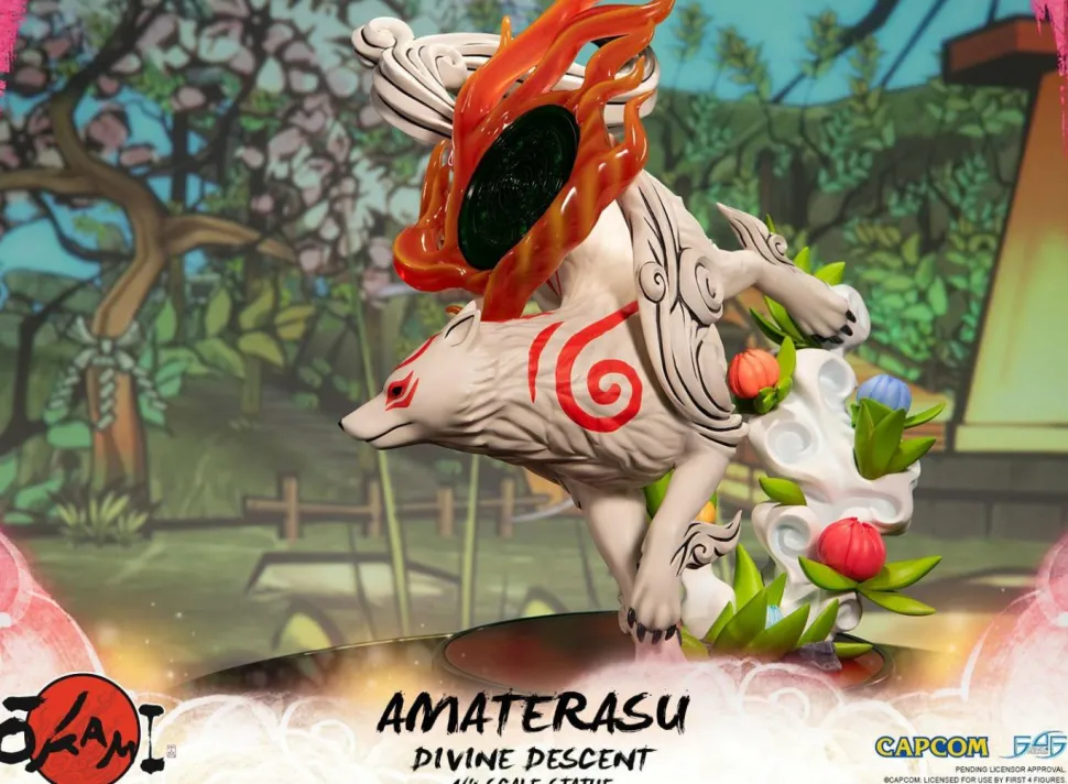 Okami - Amaterasu Divine Descent 1/4 Scale Statue