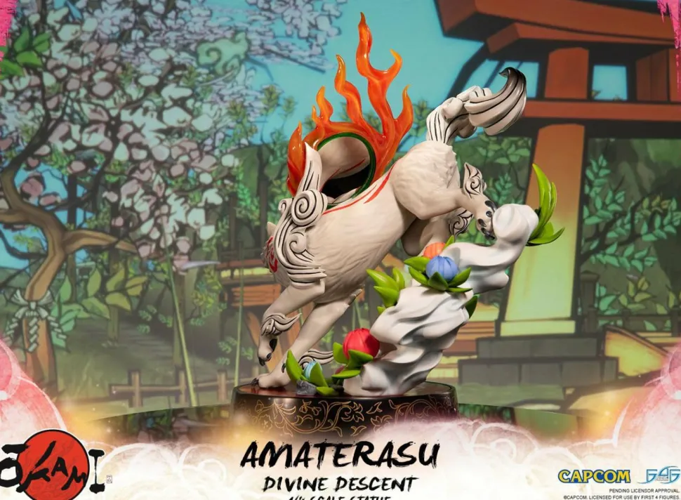 Okami - Amaterasu Divine Descent 1/4 Scale Statue